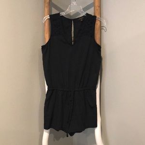 Banana Republic romper, navy, drawstring